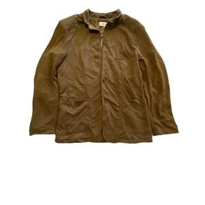 Civil Society Men's M Brown‎ Unstructured Knit Lined Front Pocket Blazer